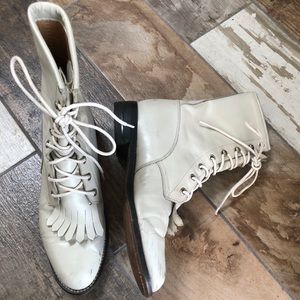 Vintage Justin Diamond J Leather Boots